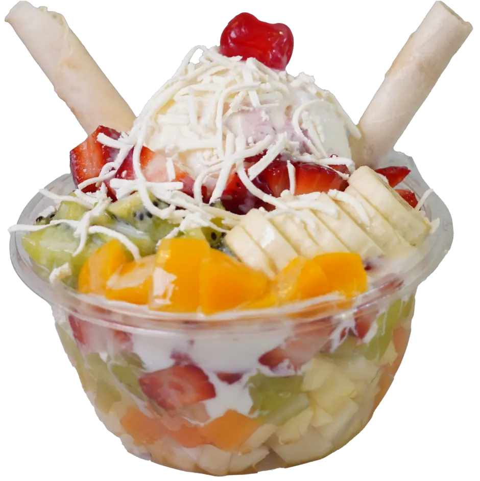 Colombian fruit salad, a tipical dessert in Columbia